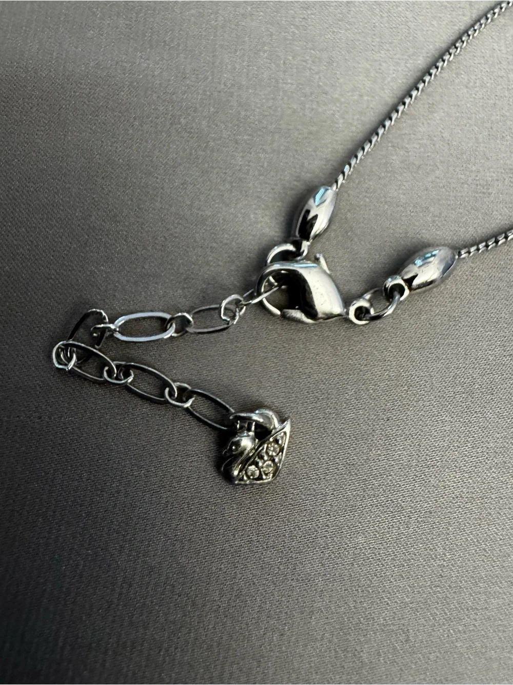 Swarovski Vintage Pendant Crystal Necklace with Broken Chain